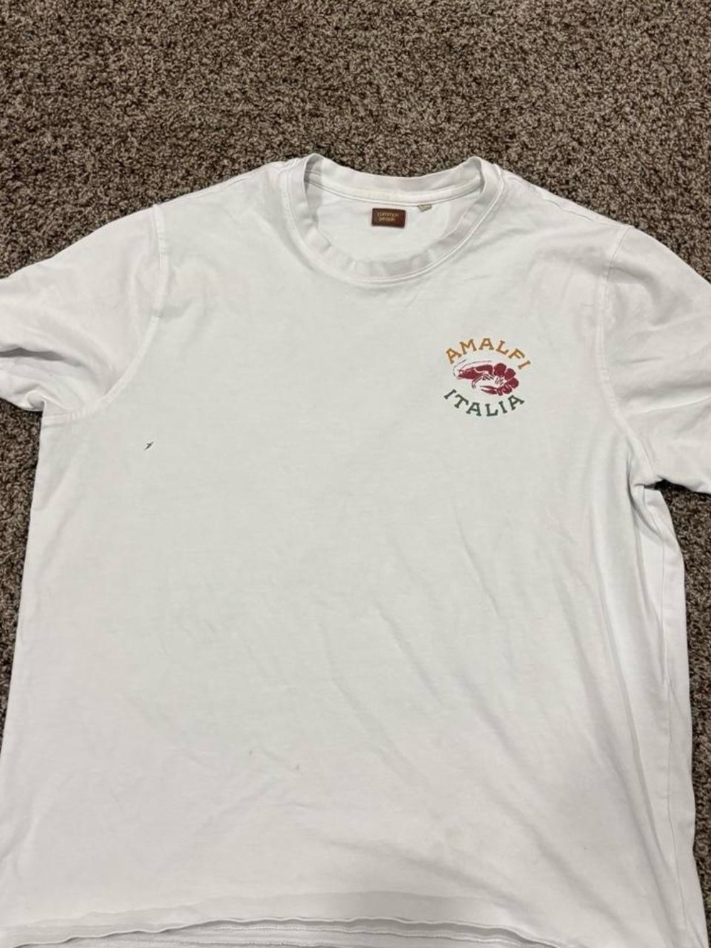 Amalfi Italia White Graphic Crew Tee